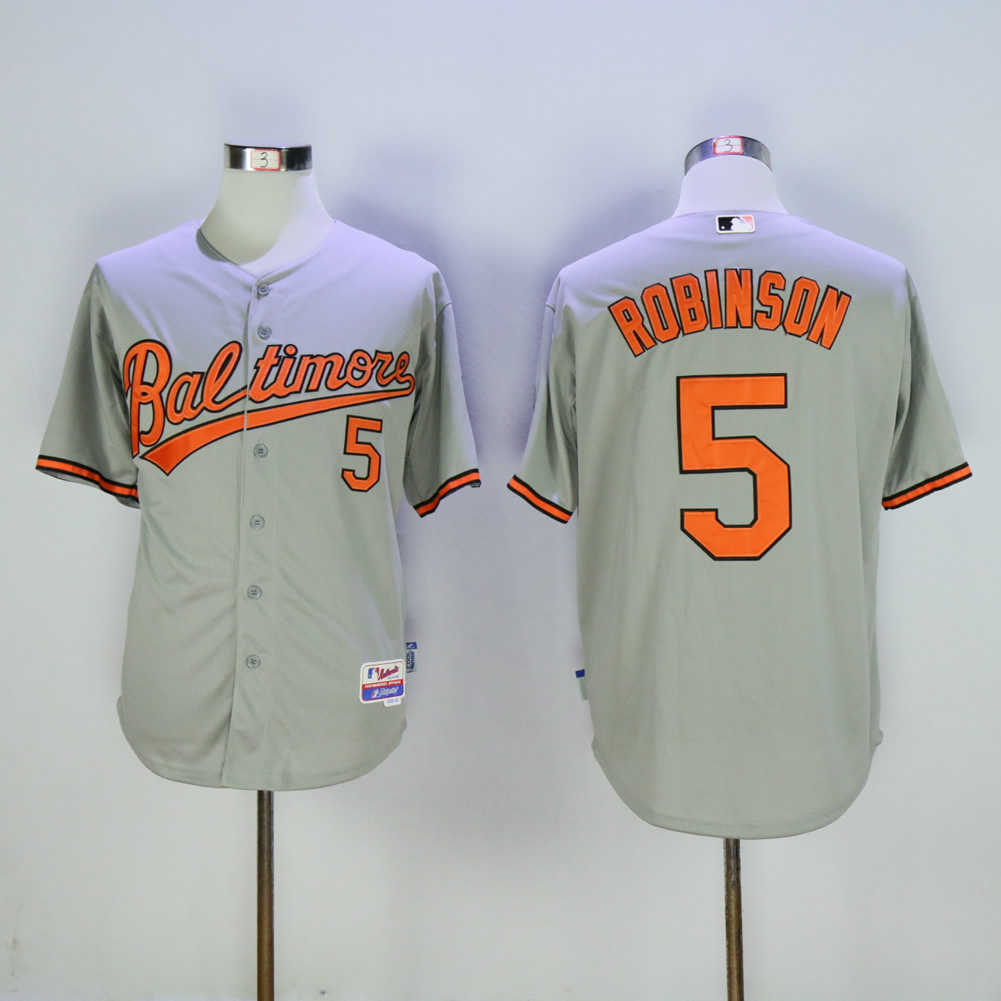 Men Baltimore Orioles #5 Robinson Grey MLB Jerseys->baltimore orioles->MLB Jersey